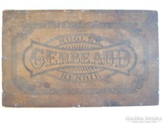 Antik Gerbeaud fa süteményes doboz