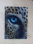 Pasztell rajz leopárd