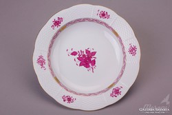 Herendi Apponyi Purpur mintás leveses tányér