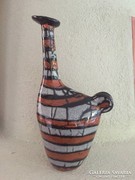 Gorka Géza Madár mázas kerámia váza, ceramic vase, artwork