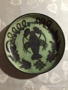 Kerámia falitál Gorka jelzéssel, ceramic bowl to the wall NHC