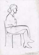 Ülő nő