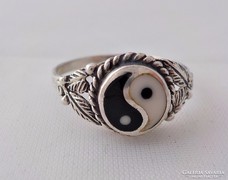 jin-jang 925-ös ezüst gyűrű