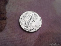 1944 ezüst USA fél dollár,szép db keresett érme