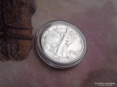 1943 ezüst USA fél dollár,kapszulás szép db!