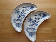 Blue Danube hagymamintás porcelán csontos tányér 2 db