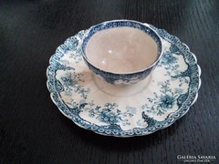 angol fajansz mokkás csésze és alj