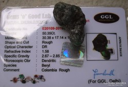 Smaragd rög GGL eredet igazolással Kolumbiából
