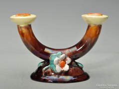 Horticultural art deco double-glazed candle, early