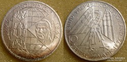NSZK  10 DM  1996 A     Ag  ezüst  15,5 gramm