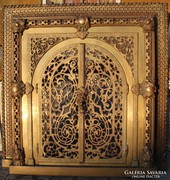 ​Nagyon régi,200 éves bronz kandalló ajtó!