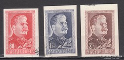 1949-50. J.V.Sztálin, MPIK#1122-24. vágott-futott, 