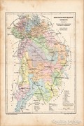 Pest - Pilis - Solt - Kiskun vármegye térkép 1905, eredeti
