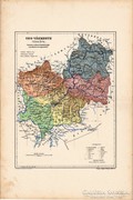 Ung - vármegye térkép 1905, eredeti