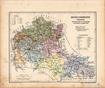 Heves vármegye térkép 1905, eredeti