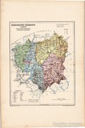 Háromszék vármegye térkép 1905, eredeti