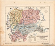 Beszterce - Naszód vármegye térkép 1905, eredeti