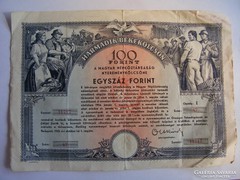  Békekölcsön kötvény 1952