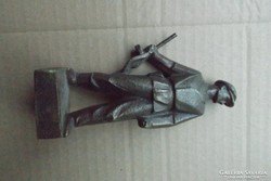 Retró 1956 Rákosi kori szocreál katona tömör Bronz szobor