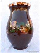Sárospataki kerámia váza , öblös - nagy méret 