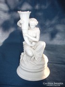 S&S porcelán  figurális  gyertyatartó