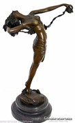 Szobor Bronz bronzszobor Egzotikus Táncosnő!!!