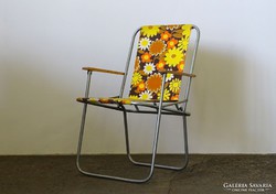0I519 Retro alumínium kemping szék