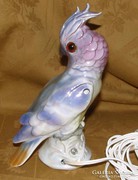 Retro porcelán Papagáj lámpa