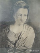 Y671 Női portré REINHARDT szignóval