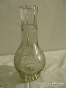 Z087 Régi vastagfalú kristály üveg váza