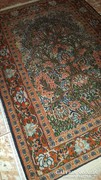 Kézi csomózású kashmir selyem perzsa szőnyeg