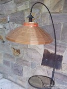 Retro kovácsoltvas állólámpa ernyővel Iparművészeti 70-es évek