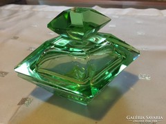 Kristály üveg ékszertartó, bonbonier- crystal glass bowl (3)