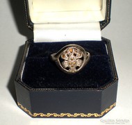 Markazit köves ezüst (925) gyűrű