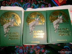 3 kötet együtt Képzőművészet könyve 1905 reprint kiadás 