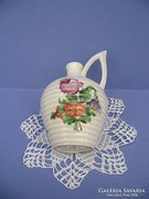 Herendi virágmintás manófüles kis porcelán váza