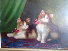 Heyer Artur - Pihenő cicák