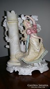 Táncosnő. Különleges antik szobor, és egyben váza is 30 cm