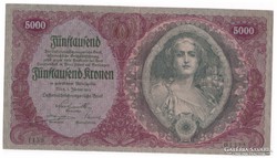 Ausztria 5000 Korona 1922