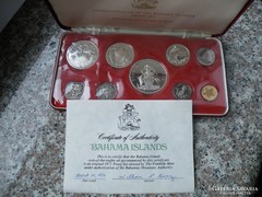 Ap 274 - 1972 Bahama szigetek ritka ezüst érme szett