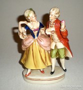 Rokokó német porcelán pár