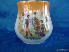 Zsolnay porcelán pocakos bögre kínai mintával