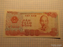 Unc papírpénz, Vietnám, 500 Dong !!