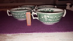 Angol porcelán leveses csészék (4db)