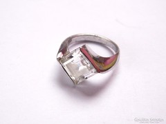 Modern,köves ezüst gyűrű