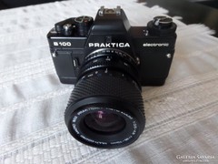 Praktica B100 fényképezőgép objektívekkel gyűjtői állapotban