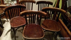 5 db azonos hibátlan antik Thonet szék eladó