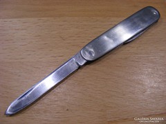 A knife with a metal handle