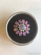 Rózsaszín opál köves ezüst gyűrű