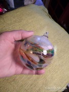 8 cm-es muránói , üveg karácsonyfadísz , dekor gömb 